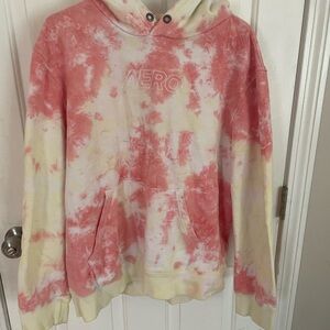 Aeropostale Tie-Dye Sweatshirt Pink and Cream Pullover
